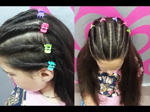 დაგრეხილი ნაწნავები ბავშვებისთვის - twisted braids for children